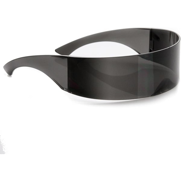 80'er Futuristiske Cyberpunk Cyclops Visor Solbriller med