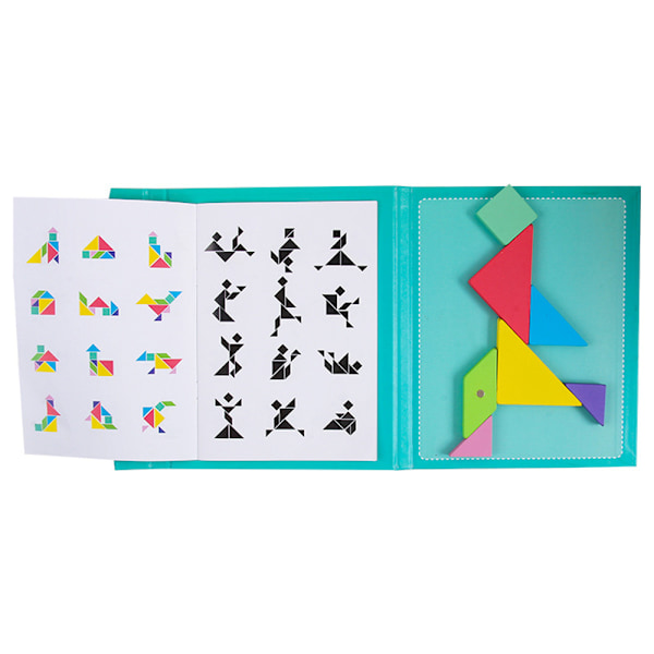 Conikus Tangrams för barn Trä Tangram Magnetiskt Pussel