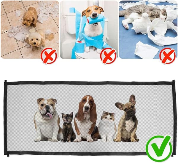 Retractable Dog Safety Gate, Retractable Pet Gate, Pet Gate, Dog Gate
