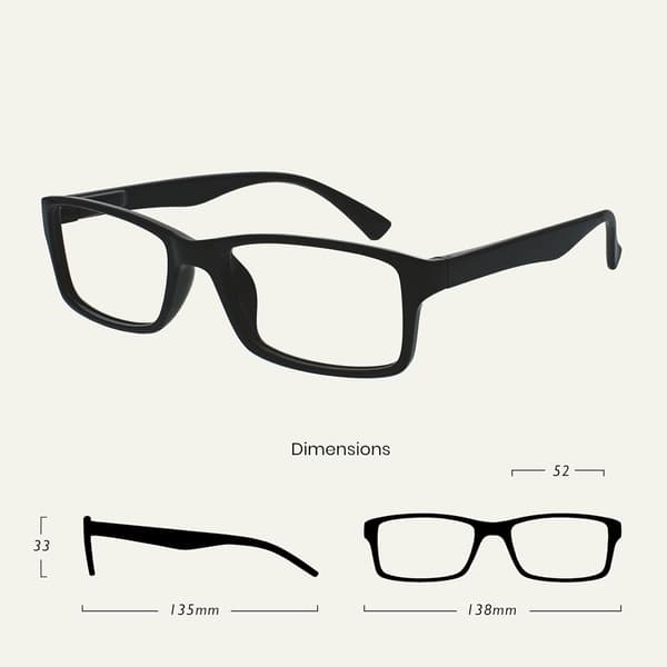 Firma Sorte Læsebriller Værdi 4-pak Designerstil Mænd Kvinder RRRR92-1 +1.00 Sort Sort Sort Black +1.00 Magnification