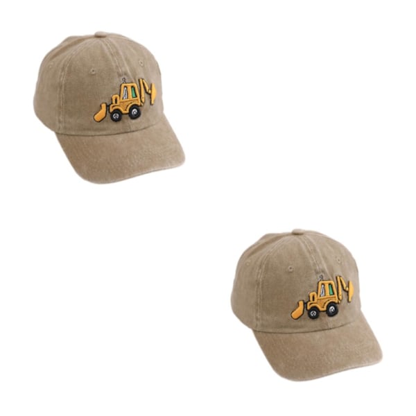 1/2/3/5 Solskyddshatt för utomhusaktiviteter barn khaki khaki 2 Set