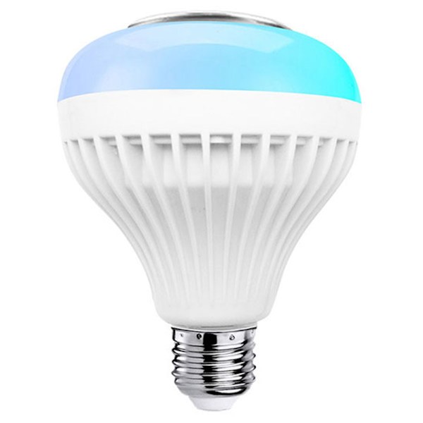 LED-lamppu Langaton älykäs musiikkivalot Kaukosäädinsovelluksen ohjaus Väriä vaihtava Bluetooth-yhteensopiva juhlatarvikkeet colorful dimming white light
