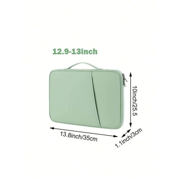 Surfplatta 10-13 tums datorfodral med fickor - Grön 10,8-11 tum