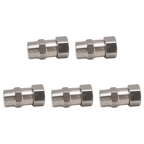 NYE VVS-rør fittings G1/2 hun gevind rustfrit stål vand gas rør fittings til byggematerialer 5stk