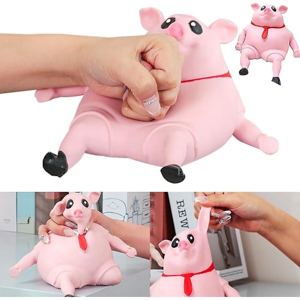 Pig Anti Stress Toy, Pig Squeeze Toys, Creative Decompression Pig, Squeeze Pig Toy for Children and Adults