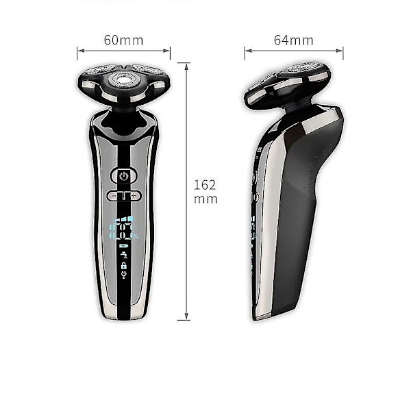4 i 1 Elektrisk Rakapparat för Män Skäggtrimmer Rakblad Bärbara Rakapparater USB-laddning