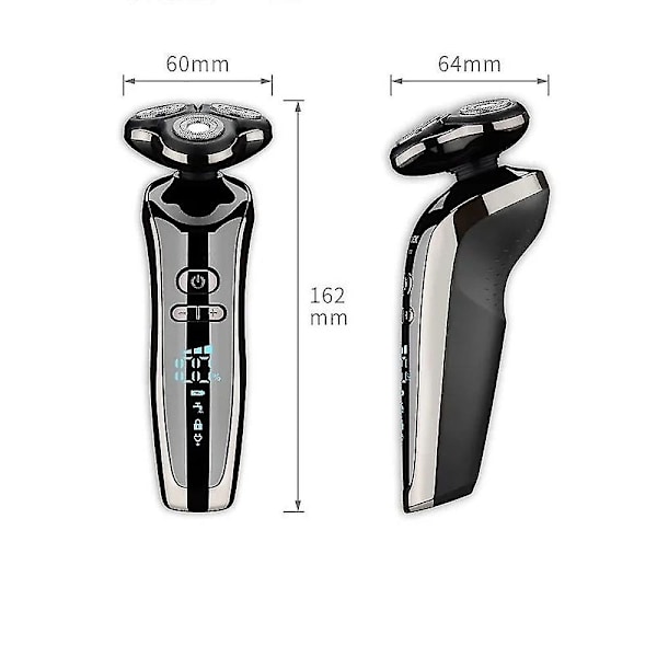 4 i 1 Elektrisk Shaver til Mænd Skægtrimmer Razor Bærbar Shavere USB Opladning