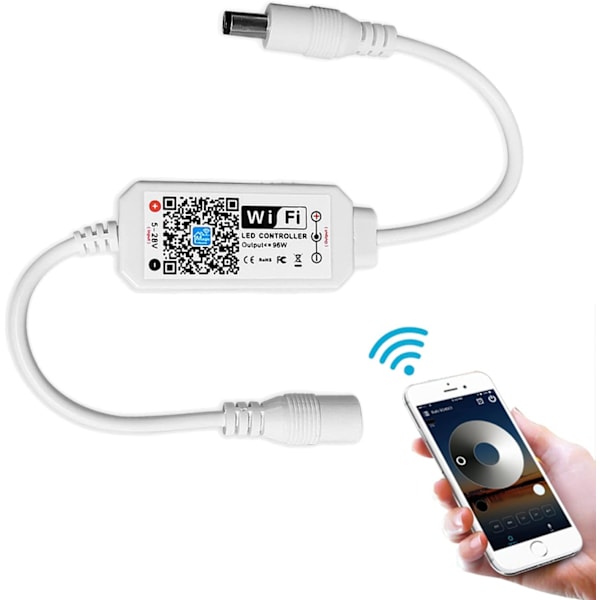 Langaton himmennettävä LED-nauhaohjain Lämmin valkoinen/Kylmä valkoinen Ohjataan WiFi/Sovelluksella Toimii Alexa-himmenninohjaimen kanssa Android/iOS-järjestelmälle Sunmostar