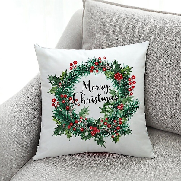 Jule Supermyk Fløyel Pudetrekk Jul Vinter Ferie Stil 1 Style 1 45x45cm