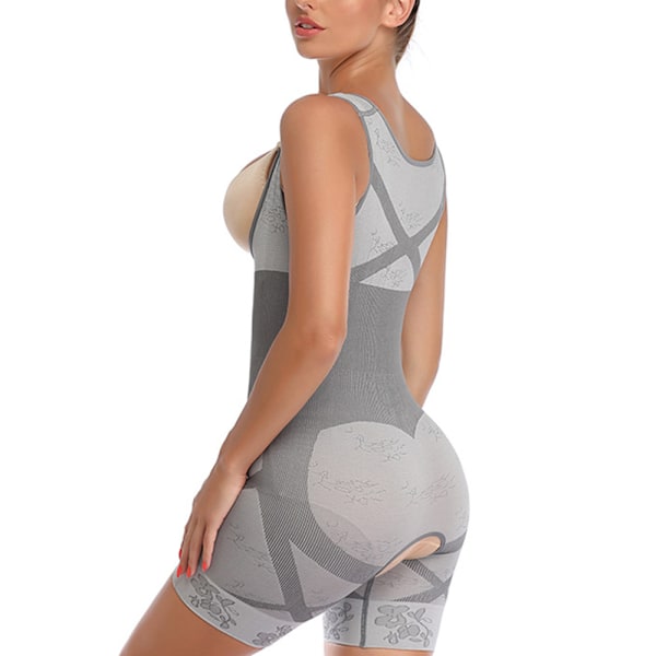 Kvinnors Shapewear Kvinnors Body Shaper GRÅ L-XL Grå Grey L-XL