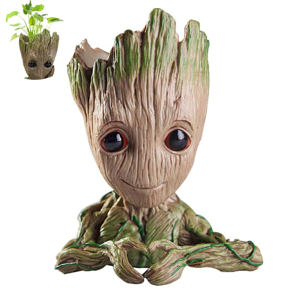 Baby Groot Blomsterpotte - Innovativ Actionfigur Til Planter