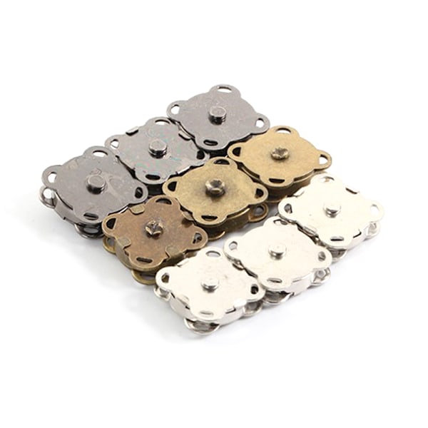 10 sæt magnetiske knapper tasker magnet automatisk adsorption spænde Black 18mm