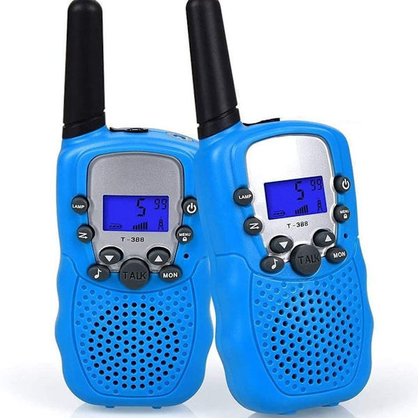 T388 Børne Walkie Talkie 8 Kanaler Radio Børns Lommelygte Walkie