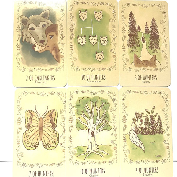 Ulve Tarot Kort Spild Brætspil Fortunespørgsmål Holografisk Papir Engelsk Brætspil Fest Spillekort