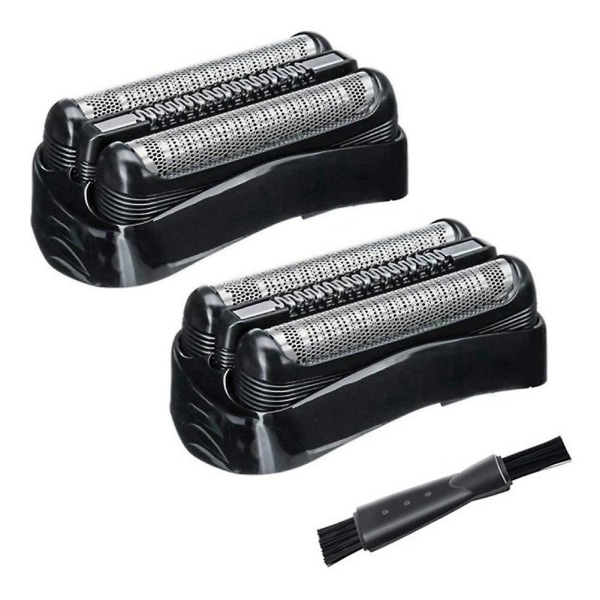 2 stk 21b erstatnings barberhode, egnet for 21B Braun barbermaskin S3-serie mesh 3010s3020s300s3000s dekselnett