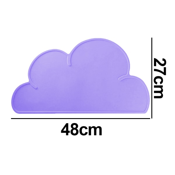 Børnebordstablet - Silikone Cloud Shape bordtablet Skridsikker bordtablet