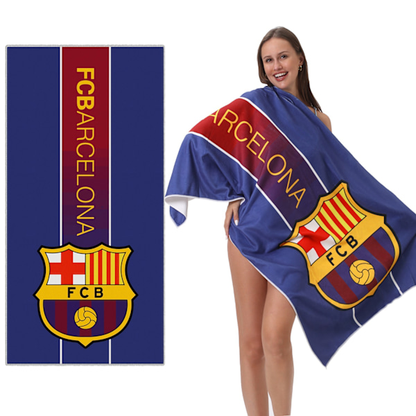 70x140cm Håndkle Club Barcelona Absorberende badehåndkle Mikrofiber Praktisk hurtig tørkende håndkle