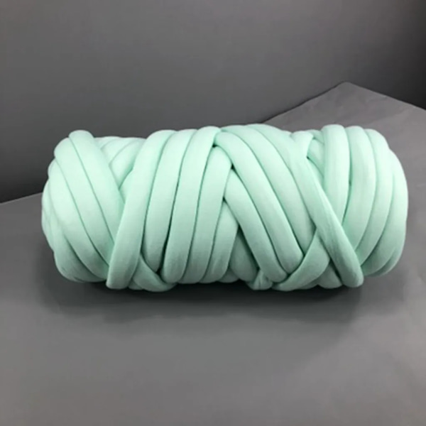 450g DIY Chunky Garn Mjuk Bulky Arm Stickning Roving Virka Ull Garn Grön Chunky Stickning