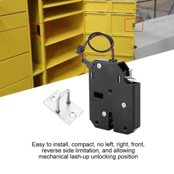DC 12V elektrisk styring Latch Skuffe switch Lås Elektromagnetisk lås med detekteringsswitch