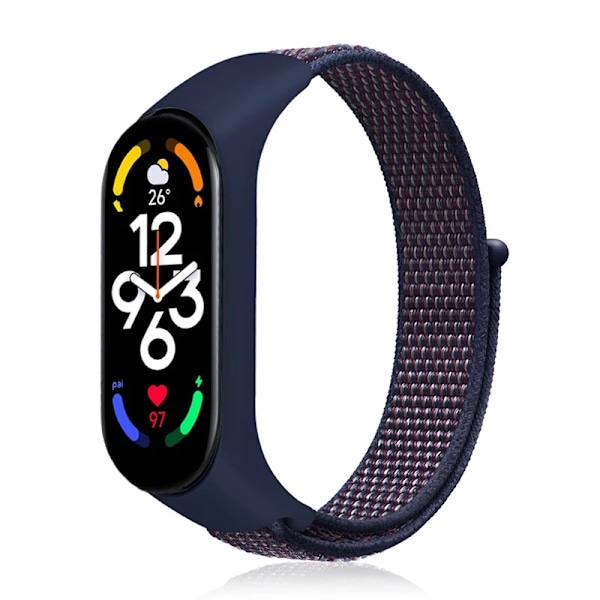 Nylon Mi Band 4 5 6 Remstropp Utskifting Myk Justerbar Rem Pulsera Correa For Xiaomi Mi Band 3 4 5 6 7 Armbånd Indigo 12 Indigo  12 Mi Band 3 4 5 6 7