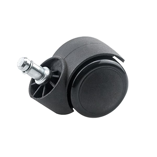 2 stk. 2 tommers svarte kontorstolhjul - Kontorstolhjul Heavy Duty-erstatning for tregulv/teppe
