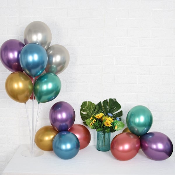 10/20 st 10\" Latexballong Uppblåsbara Leksaker Tjock Krom RÖD röd ed 10 pcs