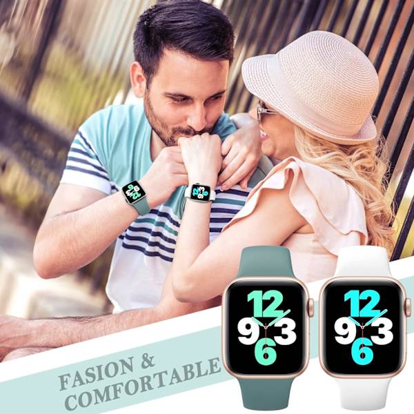 Rannekkeet yhteensopivat Apple Watch Band 40mm 38mm 41mm 42mm 6 kpl 5 6pcs 5 42mm/44mm/45mm/49mm