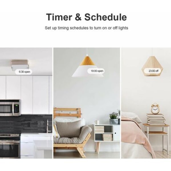 Sonoff T2 US 2C wifi smart veggbryter i smart hjem stemmestyring
