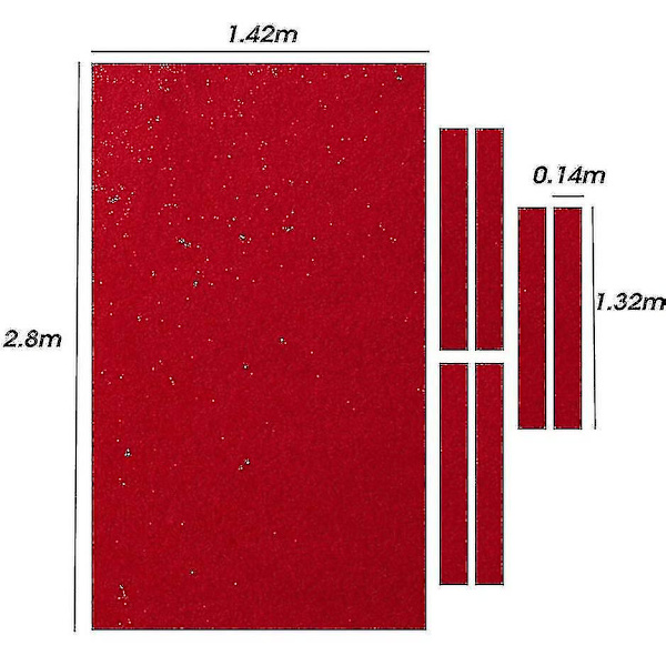Billiardduk i nylon og myk fiber, passer til standard 9-fots biljardbord for innendørs bruk