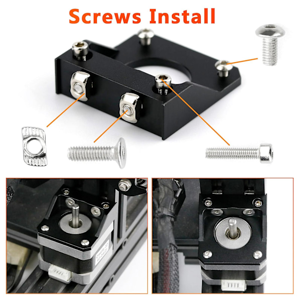 3D-printer steppermotor Z-akse opgraderingsinstallationsbeslag i aluminiumlegering, egnet til Ender3-v2, Ender 3 Pro-printer
