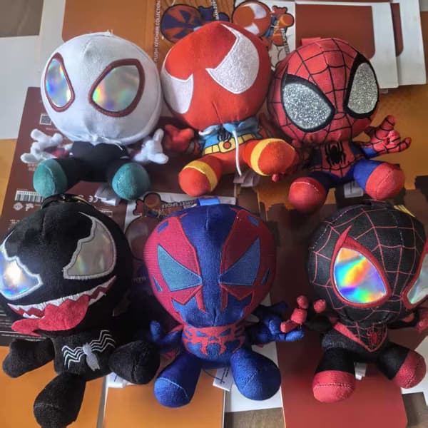 Spider-Man COSBI Plys Nøglering Blind Boks, Marvel Venom Blød Udstoppede Samlerobjekt Vedhæng til Fans a