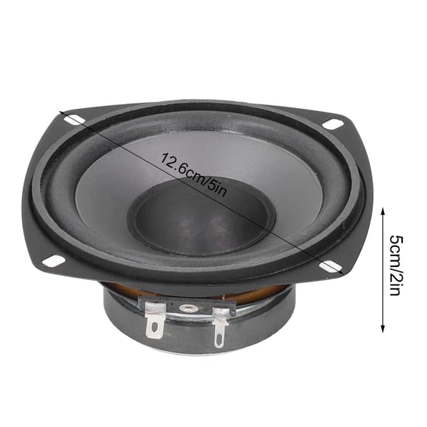 Tum Bilstereo Bas 400W 4 Ohm Universal 12V 93dB Hög Känslighet för Bil Ljudsystem