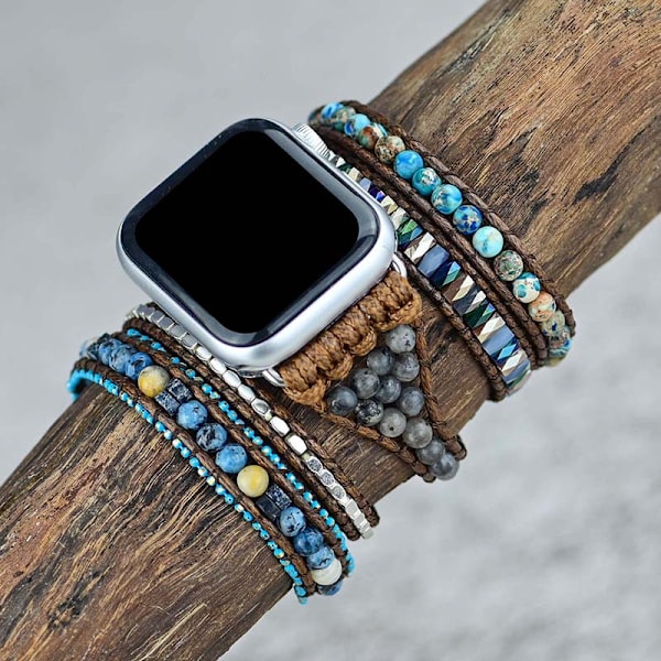 Bohemian Watch Bracelet Band yhteensopiva Apple Watch 42-45mm-