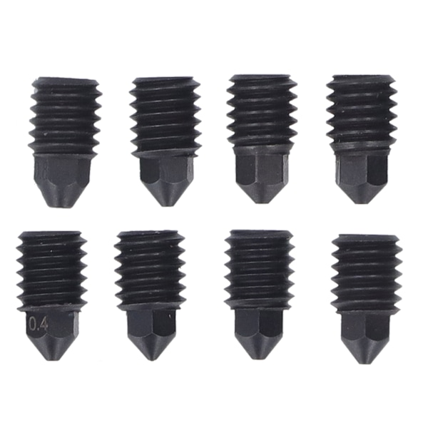 PC-härdat stålmunstycken Bambu Lab 3D-skrivar Extruder Hotend Set 0.2 0.4 0.6 0.8 mm