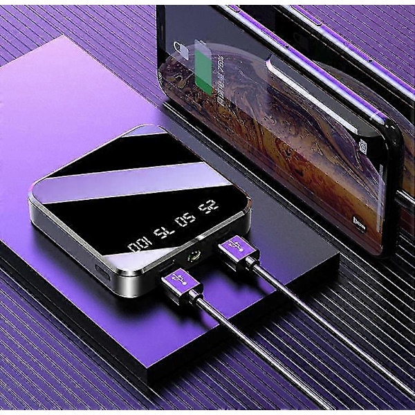 Mini High Capacity Power Bank 20000 Mah, Erittäin Ohut, Kompakti, Kätevä, Nopea Lataus, Universaali Power Bank Matkapuhelimille[qb]