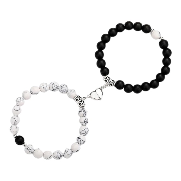 Couple Bracelets Matching for Couple Boyfriend Heart Magnet