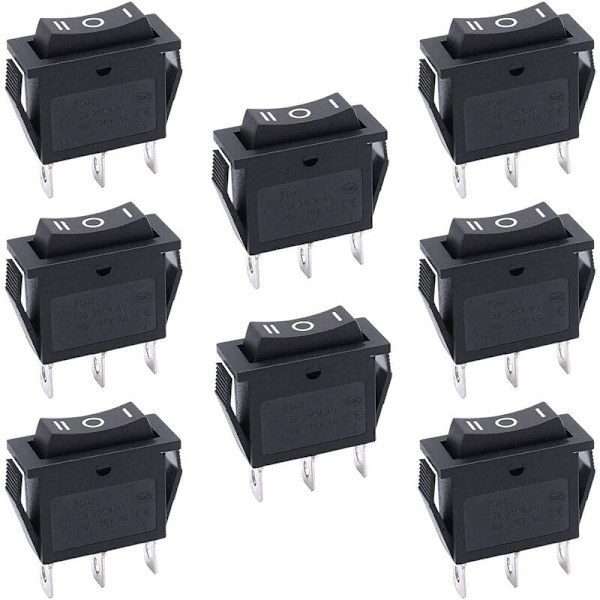 Pcs vippekontakt 3 position ON/OFF/ON SPDT 3 pin vippekontakt 15A 250V 20A 125V AC til bil lastbil båd husholdningsapparater KCD3-103-BK