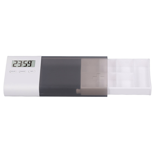 Digital medicinlåda med larm 5 set larm vibrationssignal USB uppladdningsbar elektronisk medicinorganisatör för resor