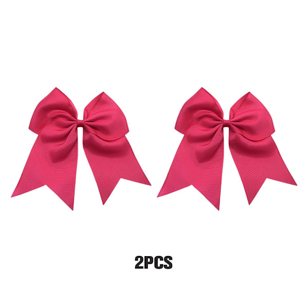 1/2/3/5 2-delad hårsnodd för elegans och trendig look Rosröd Rose Red Set