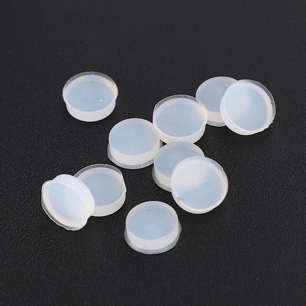 10 stk gummifløyte hullplugg erstatningssett musikkinstrument tilbehør 7x2.5mmTransparent CF99