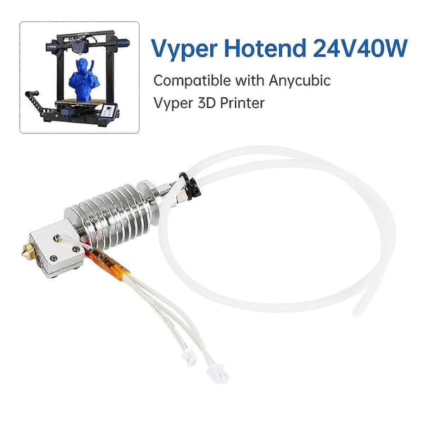 Kobra Hotend 24V40W til 3D Printer Udskiftning Kompatibel med Anycubic Kobra 3D Printer med Messing Vyper Hotend