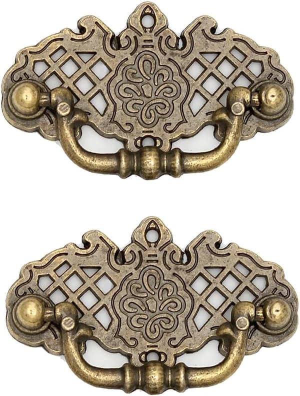 Håndtak Vintage Antikk Bronse Skap Retro Knapper Håndtak (1) 1