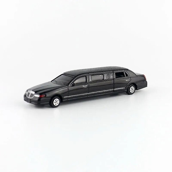 1:60 skala trykstøbt metal legetøjsmodel bil stræk Lincoln limousine luksus pædagogisk bilsamling gave børn døre kan åbnes black