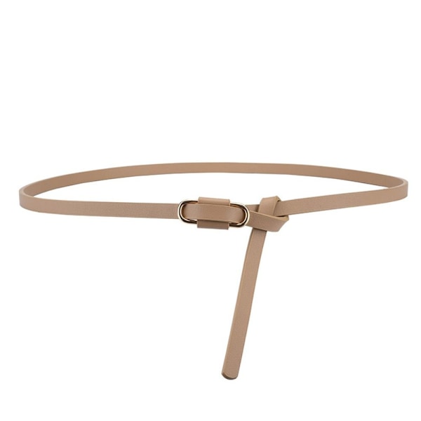 Enkel tunn spännesbälte Jeansbälte KHAKI khaki