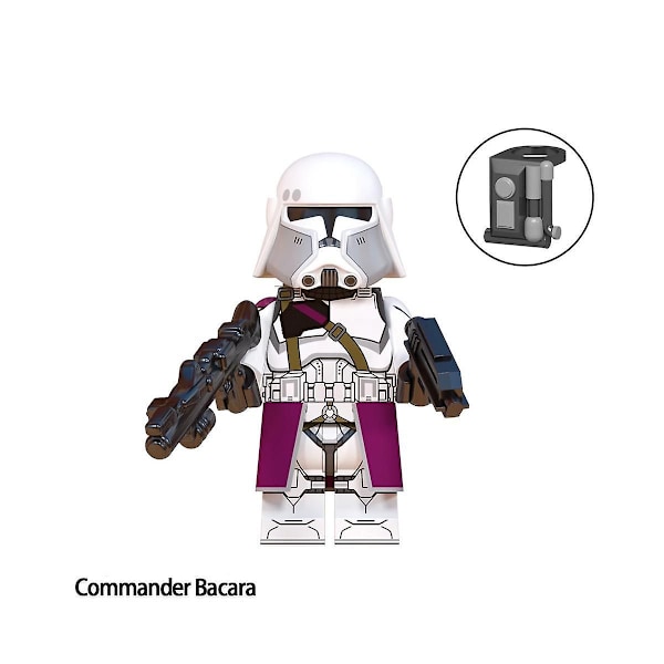 8 stk. Star Wars Minifigurer Byggeklodser Legetøj 4,5 cm Samling Clone Troopers Actionfigurer Samlede Byggesæt[qb]