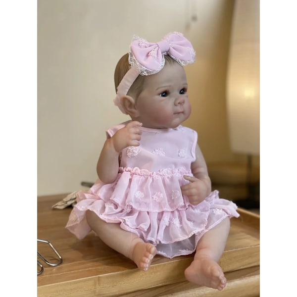 18 Tum Flickor Bettie Helt Silikon Vinyl Bebe Reborn Verklighetstrogen Målad Mjuk Hud Docka[qb]