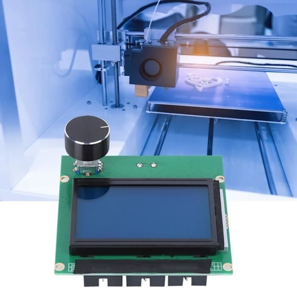 HURRISE LCD-skrivarstyrenhet LCD-skärmdisplaystyrenhet med kabelknapp 3D-skrivartillbehör