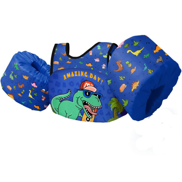 Børneflydevest med dinosaurmønster