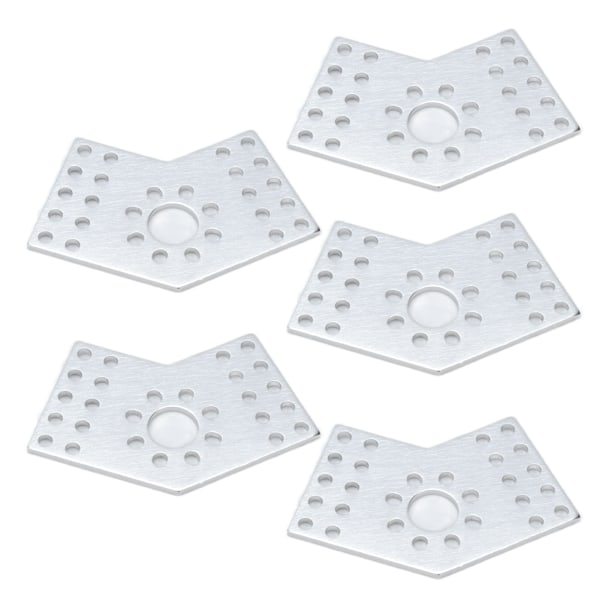5 stk hullgitterplater i aluminiumlegering, hullmønsterbrakett for roboter, teknisk utstyr, tilkobling av faste deler 3108-0002-0001