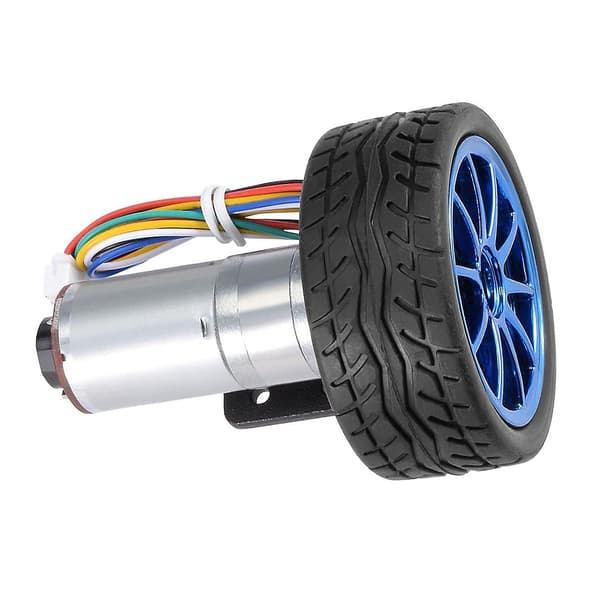 Girmotor DIY Encoder Girmotor med monteringsbrakett 65mm hjulsett for Smart Robot Printer (Hastighet 1000)